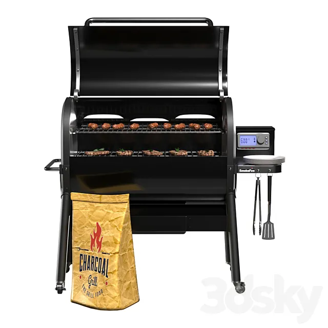 Weber SmokeFire 3D Model Weber SmokeFire 3D Model