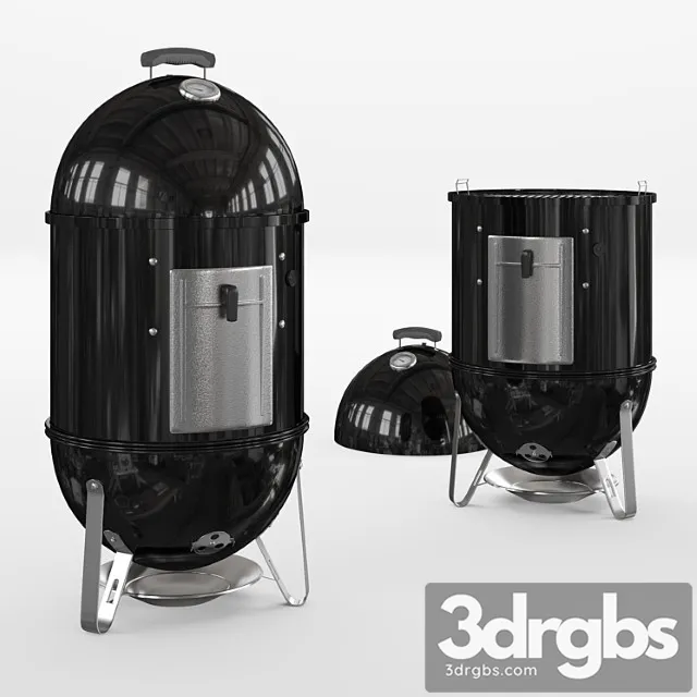 Weber smokey mountain cooker 3D Model Download Weber smokey mountain cooker 3D Model Download