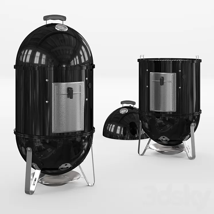 Weber Smokey Mountain Cooker 3D Model
