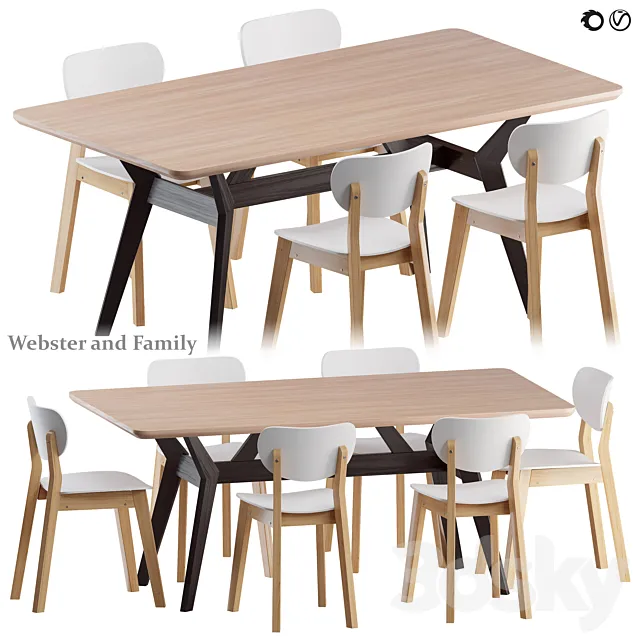 Webster and Family 3D Model