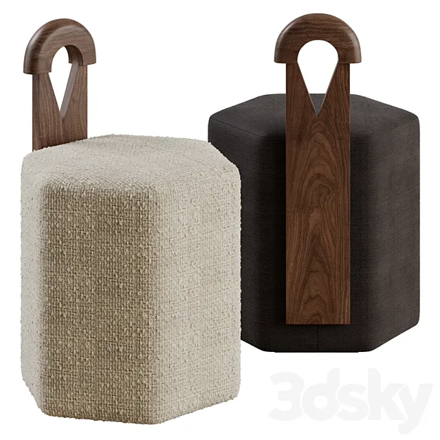 Webster stool by Egg Collective 3D Model