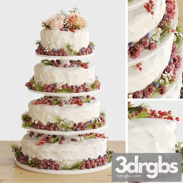 Wedding Cake 3D Model Download