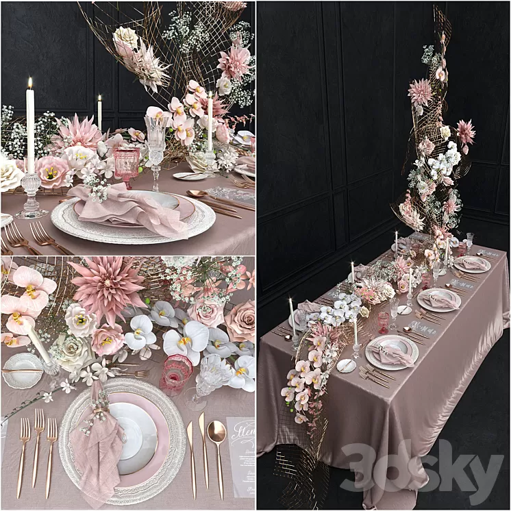 Wedding composition 3D Model