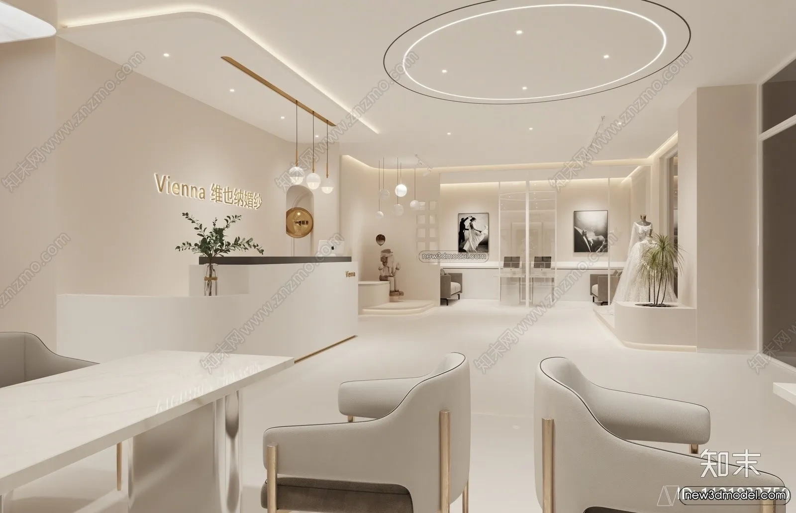 Wedding Studio – 3D Interior Scene – 3D Models – 005