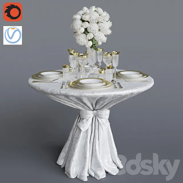 Wedding table 3DModel