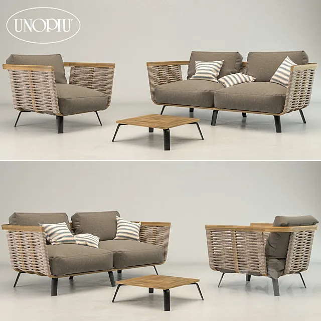 Welcome outdoor ropes set 3D Model Welcome outdoor ropes set 3D Model