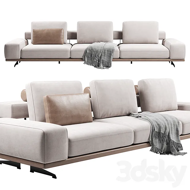 Well Three-Seater Sofa by FENDA 3DModel Well Three-Seater Sofa by FENDA 3DModel