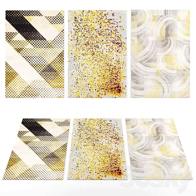 Well Woven rugs1 3DModel Well Woven rugs1 3DModel