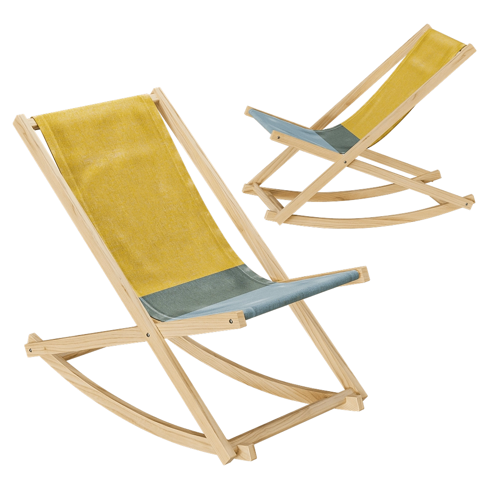 Weltevree – Rocking chair Beach 3D Model Weltevree – Rocking chair Beach 3D Model