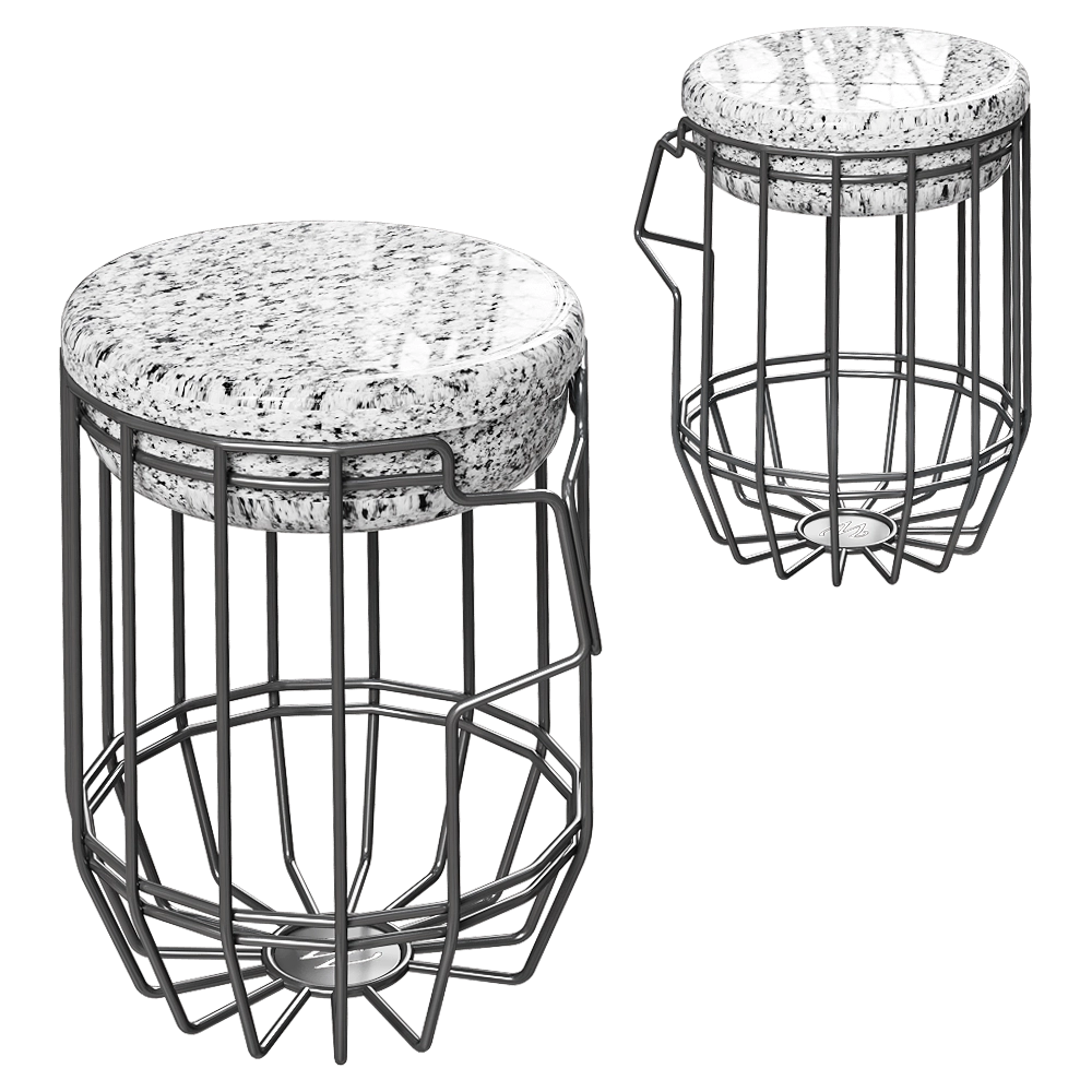 Weltevree – Stool with storage Carrier 3D Model Weltevree – Stool with storage Carrier 3D Model