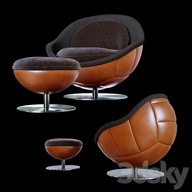 Wembley – Lounge Chair (lillus _ Lento) 3DModel