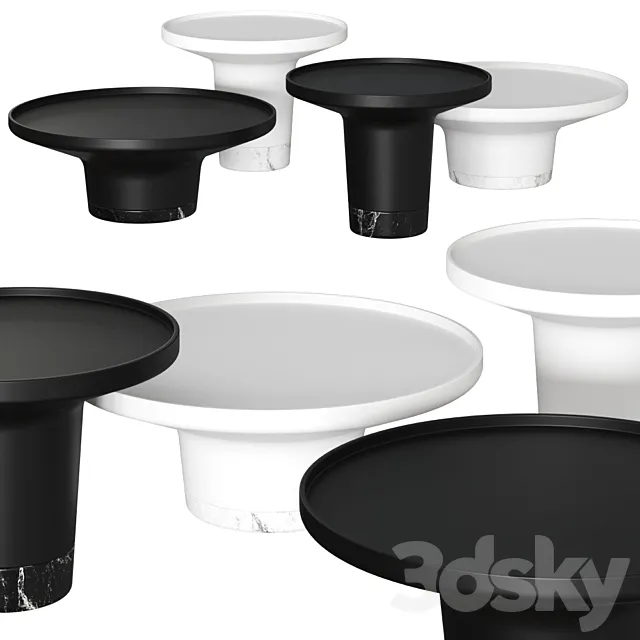 Wendelbo Won Poller Coffee Tables 3D Model