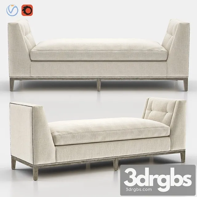 Wendell bench 2 3D Model Download