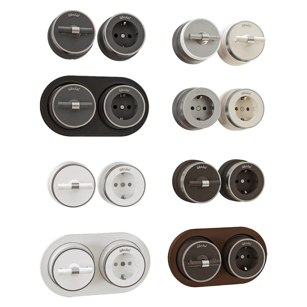 Werkel – Sockets and switches Vintage 3D Model