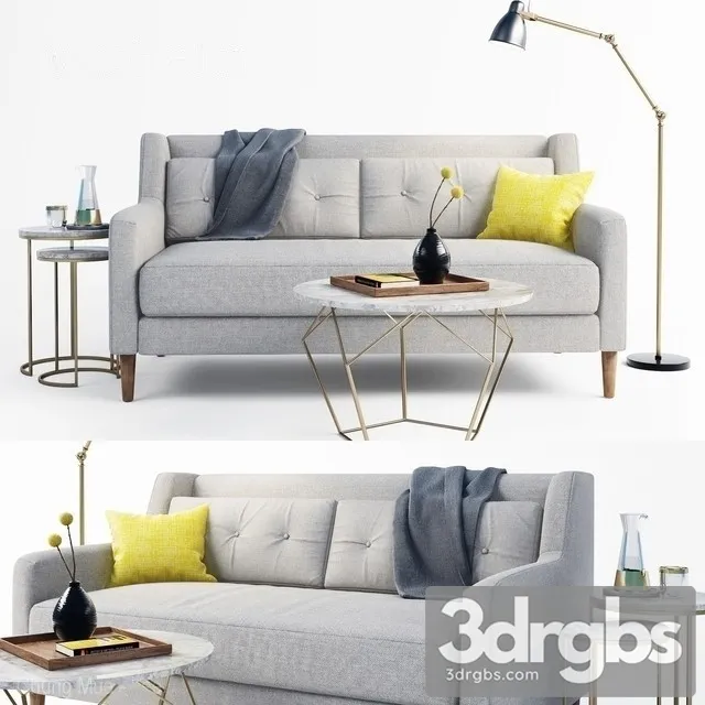 Wes Sofa Secon 3D Model Download Wes Sofa Secon 3D Model Download