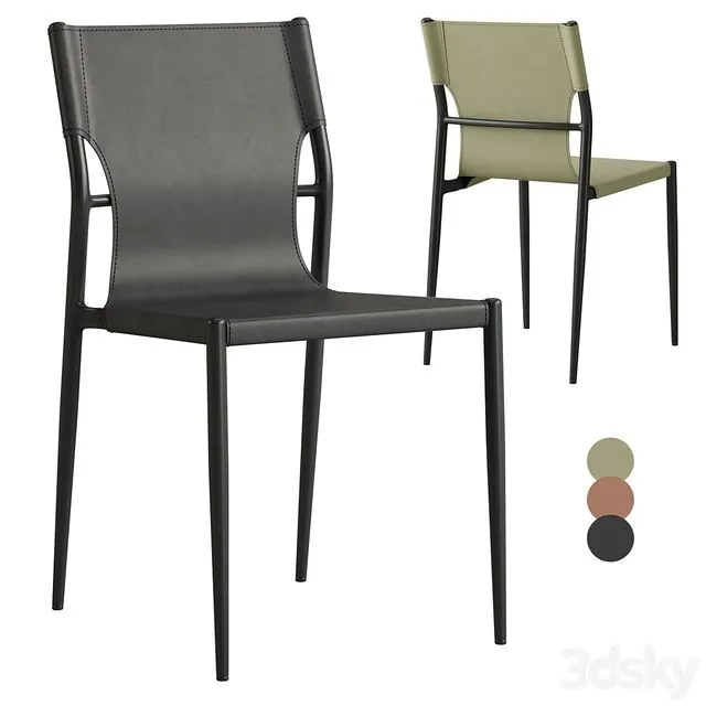 West dining chair 3D Model