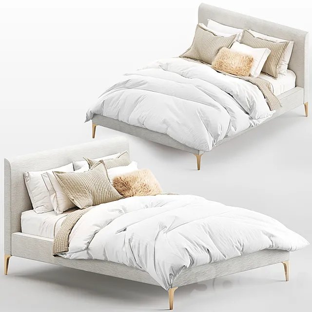 West Elm Andes bed 3DModel