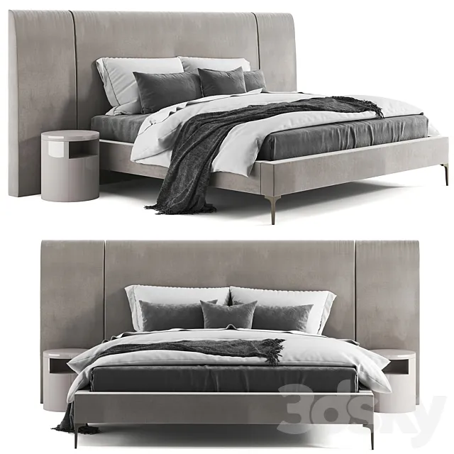 West Elm Andes Wide Bed 3DModel West Elm Andes Wide Bed 3DModel