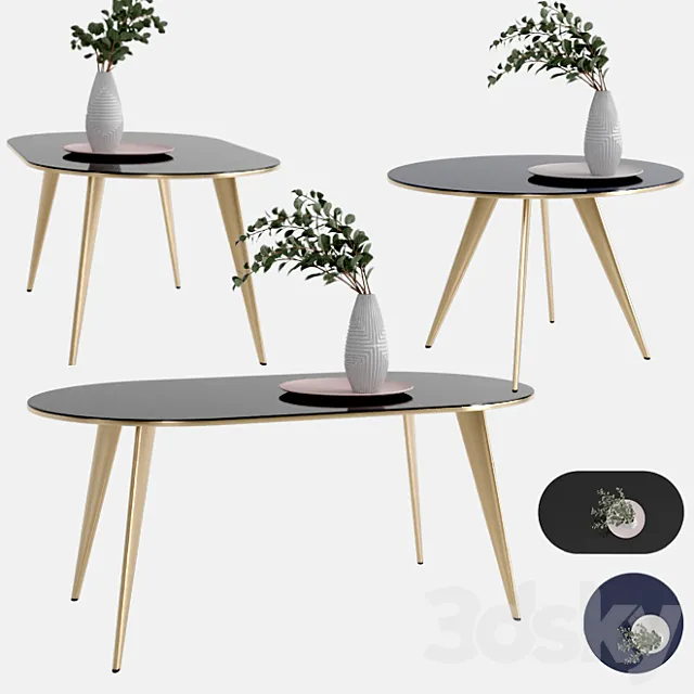 WEST ELM Arden Dining Table 3DModel