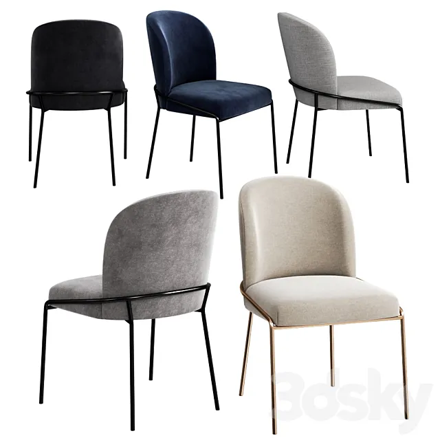 West Elm Astrud Dining Chair 3DModel West Elm Astrud Dining Chair 3DModel