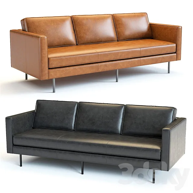 West Elm Axel Sofa 3D Model West Elm Axel Sofa 3D Model