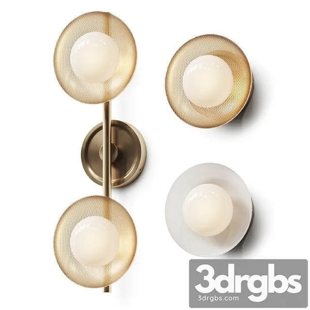 West Elm Bezel Wall Lamps 3D Model Download