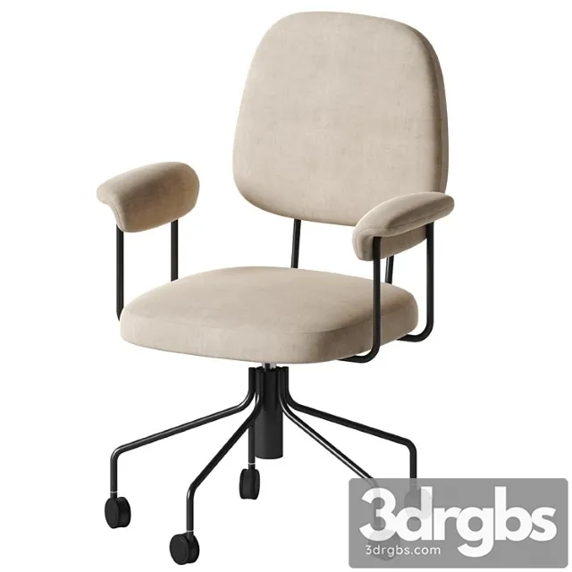 West Elm Cash Office Chair 3D Model Download