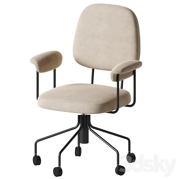 West Elm – Cash Office Chair 3D Model Free Download