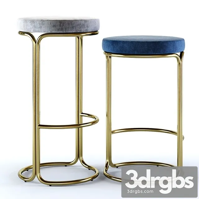 West elm cora bar and counter stools 2 3D Model Download West elm cora bar and counter stools 2 3D Model Download