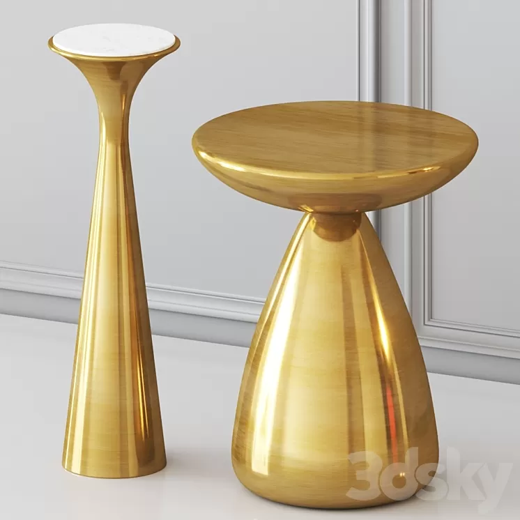 West Elm – Cosmo and Silhouette side tables 3D Model West Elm – Cosmo and Silhouette side tables 3D Model