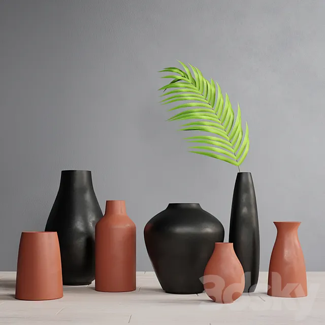 West elm decorative set 3D Model