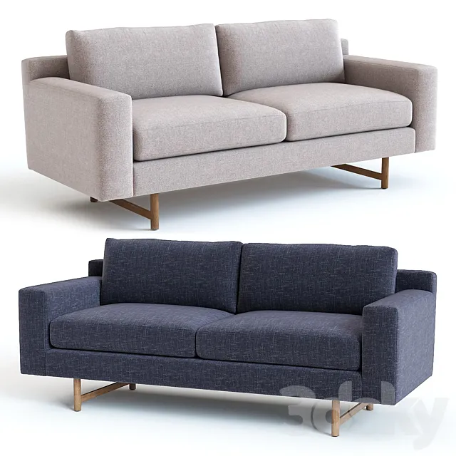 West Elm Eddy Sofa 3D Model West Elm Eddy Sofa 3D Model