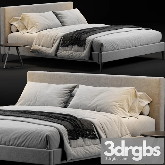West elm emmett bed 2 3D Model Download