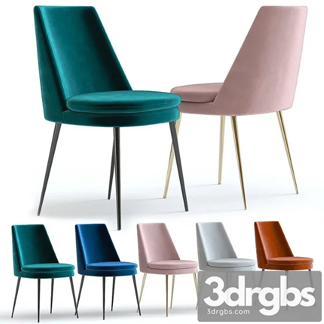 West Elm Finley Dining Chair 3D Model Download West Elm Finley Dining Chair 3D Model Download