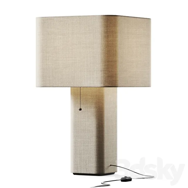 West Elm Fiona Table Lamp 3D Model West Elm Fiona Table Lamp 3D Model