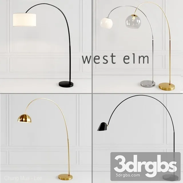 West Elm Floor Lamp 3D Model Download