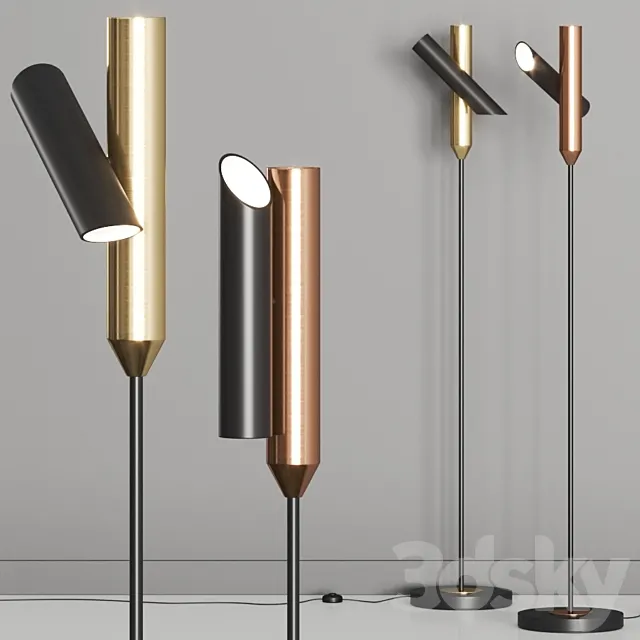 West Elm Focus Led Floor Lamp 3DModel