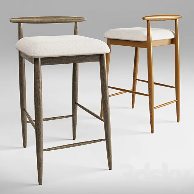 West Elm Framework Counter Stool 3D Model