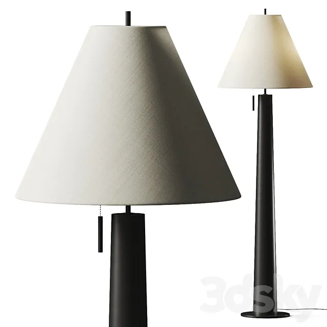 West Elm Harold Floor Lamp 3D Model West Elm Harold Floor Lamp 3D Model