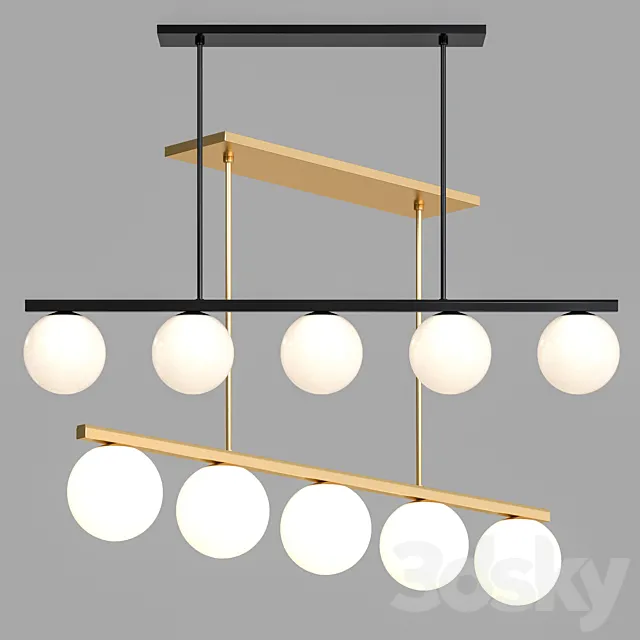 West Elm – Hayes Linear Chandelier 3D Model West Elm – Hayes Linear Chandelier 3D Model