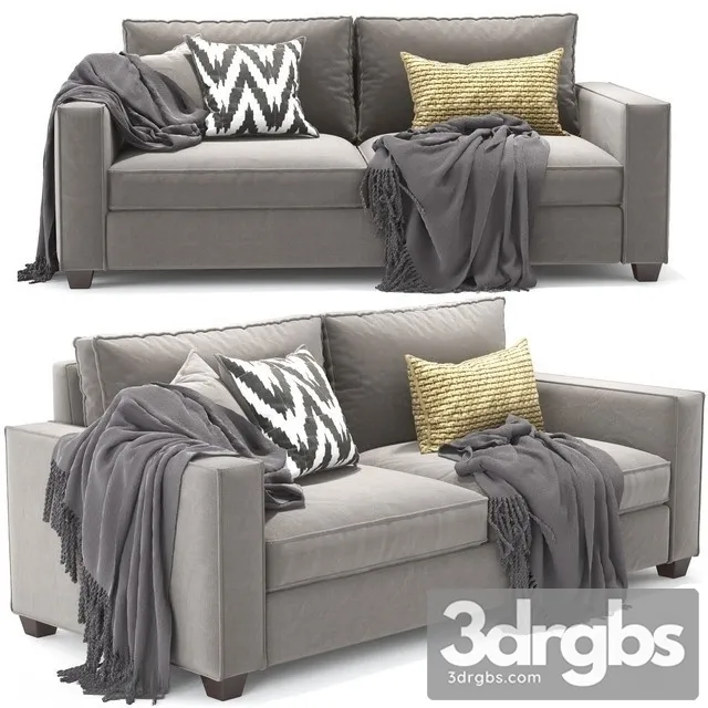 West Elm Henry Sofa 3D Model Download West Elm Henry Sofa 3D Model Download