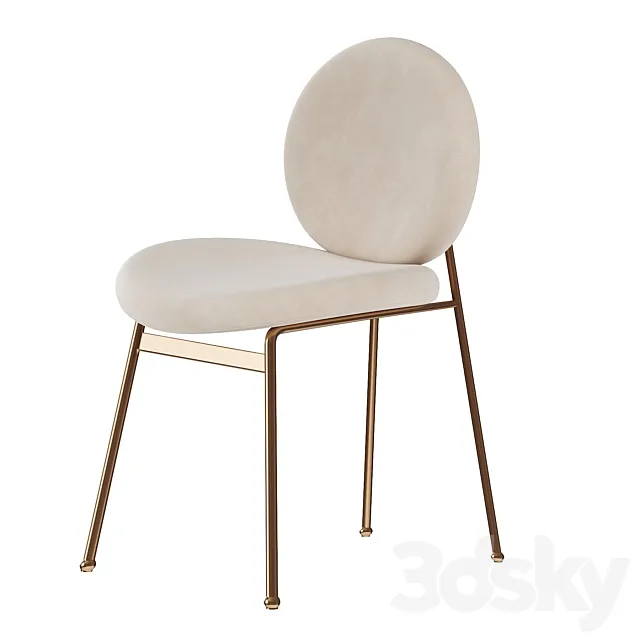 West elm Jane Dining Chair 3D Model