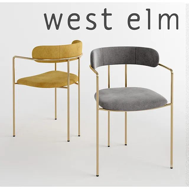 WEST ELM Lenox Dining Chair 3DModel