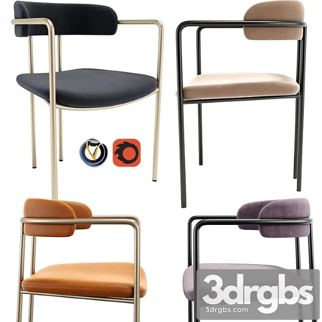 West elm lenox dining chair_3 2 3D Model Download West elm lenox dining chair_3 2 3D Model Download