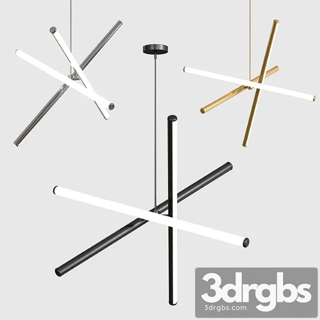 West elm light rods led chandelier West elm light rods led chandelier