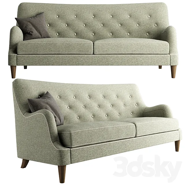 West Elm Livingston Sofa 3DModel West Elm Livingston Sofa 3DModel