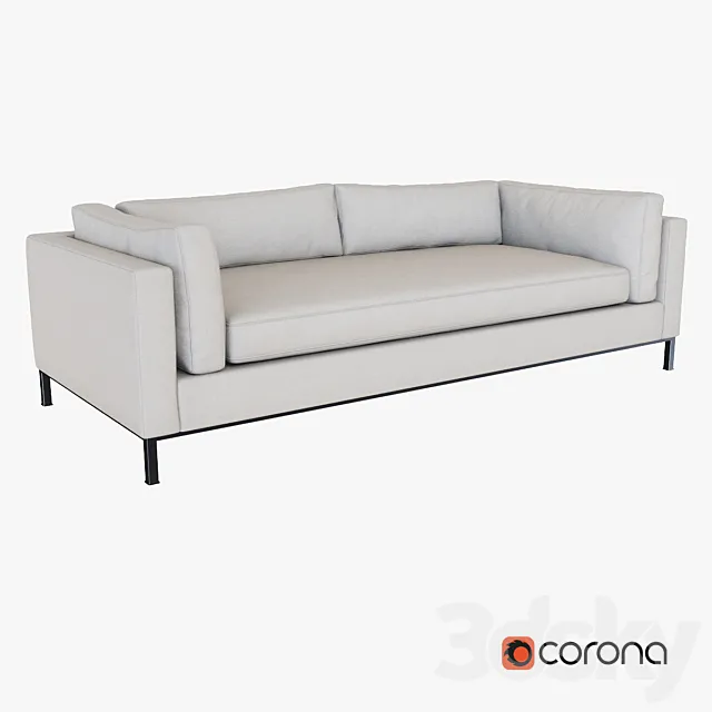 West Elm Modern Arm Sofa 3D Model West Elm Modern Arm Sofa 3D Model