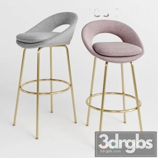 West Elm Orb Bar Stool 3D Model Download West Elm Orb Bar Stool 3D Model Download