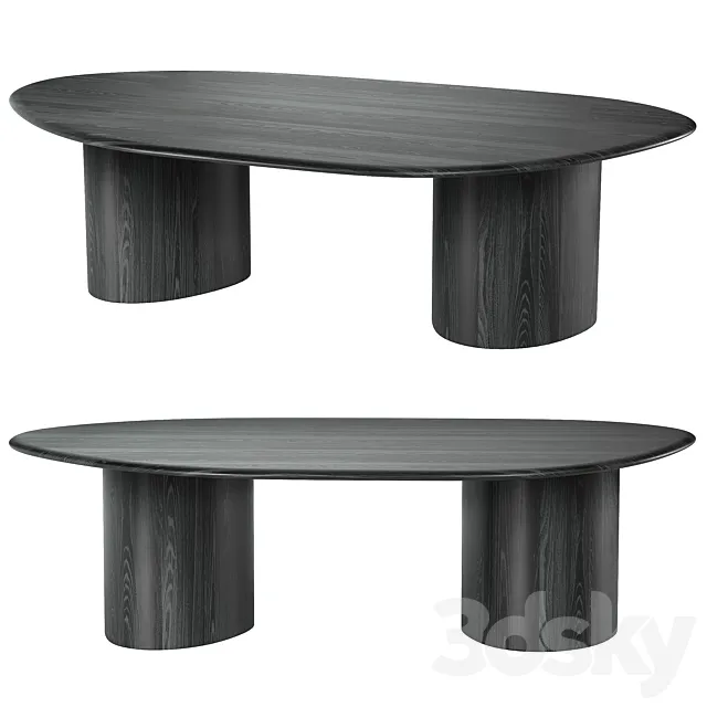 West Elm Organic Modular Table 3D Model