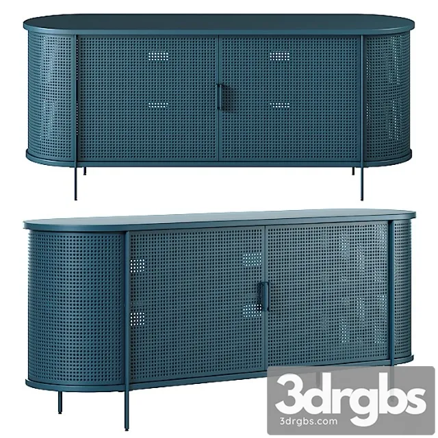 West elm perforated metal buffet 2 3D Model Download